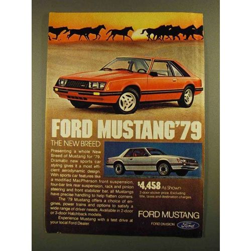 1979 Ford Mustang Ad - The New Breed