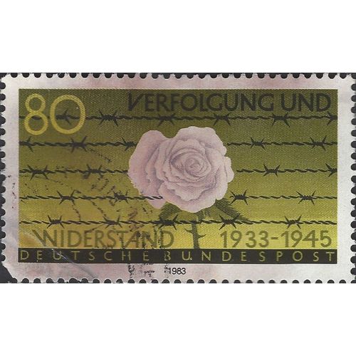 GERMANY, Persecution and Resistance 1933-1945, yellow 1983, 80pf, #3