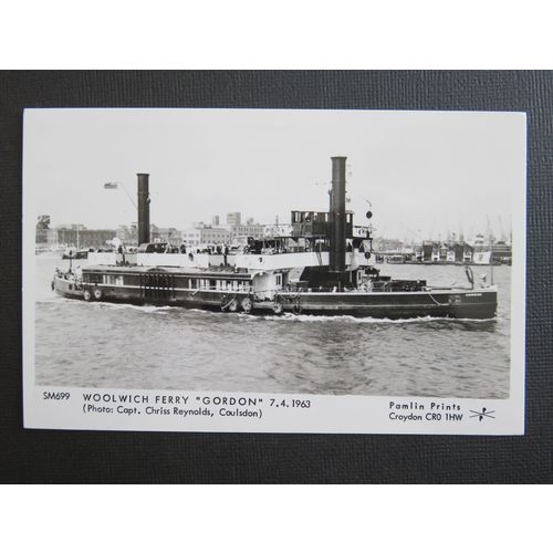 Woolwich Ferry 'Gordon' 1963 Pamlin Print SM699 Postcard