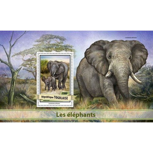TOGO 2017 SHEET MNH ELEFANTES ELEPHANTS ELEFANTEN ELEFANTI WILDLIFE 1A