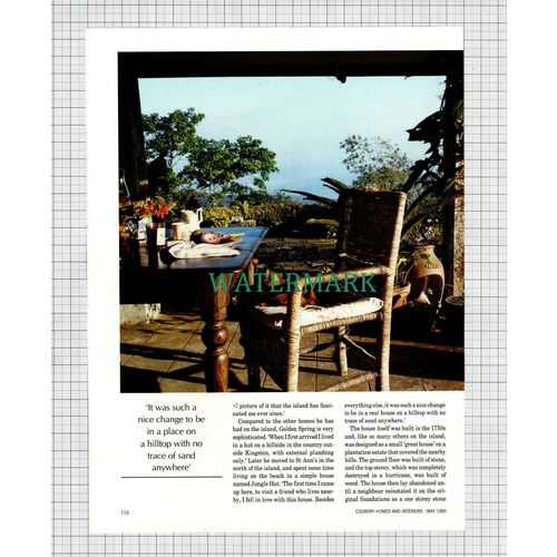 X1952) Graham Davies Artist Golden Spring Ocho Rios Jamaica -1989 Article