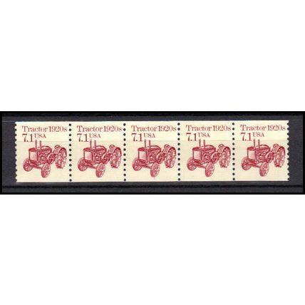 2127 7.1c Tractor Fine MNH Dry Gum PNC 1/5 X0713