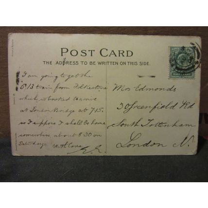CROMWELL BEFORE PICTURE OF CHARLES I used postcard pub.by Ernest Nister 1904 pm=