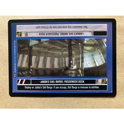 Star Wars CCG: Jabba's Palace Limited # Jabba's Sail Barge Passenger Deck (A)