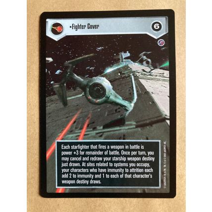 Star Wars CCG: Death Star II Limited # Fighter Cover (A) dark 2000 decipher