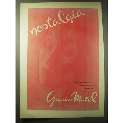 1948 Germaine Monteil Nostalgia Perfume Ad - Nostalgia