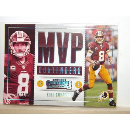 2017 Panini Contenders KIRK COUSINS (Washington) MVP #18 68/199