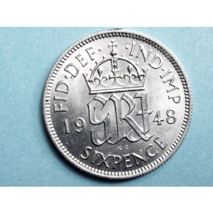 1948 Sixpence 6d 001