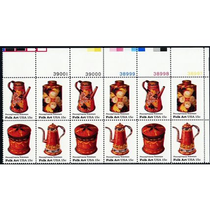 1778a, Mint NH 15¢ Color Shift Error PL# Block of 12 Stamps - Stuart Katz