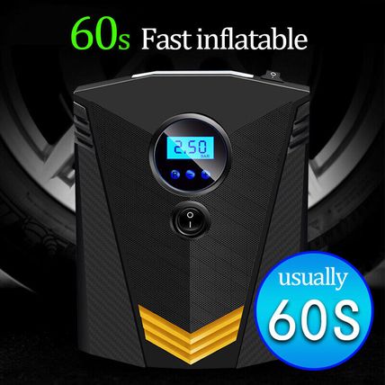 Inflador de neumáticos digital de 12 voltios, compresor de aire para coche moto