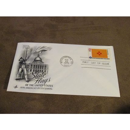 1976 USA / United States FDC Cover -American State Flags series - New Mexico