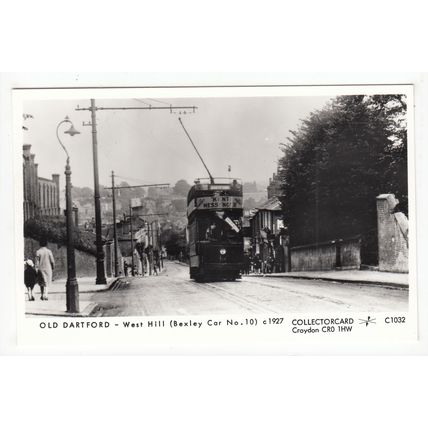West Hill Tram Dartford Pamlin Prints Reproduction Postcard Kent C1032