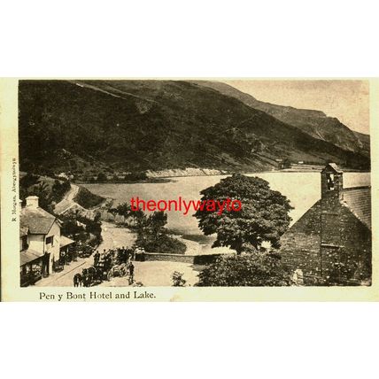 Pen Y Bont Hotel And Lake, Wales, R Morgan Postcard