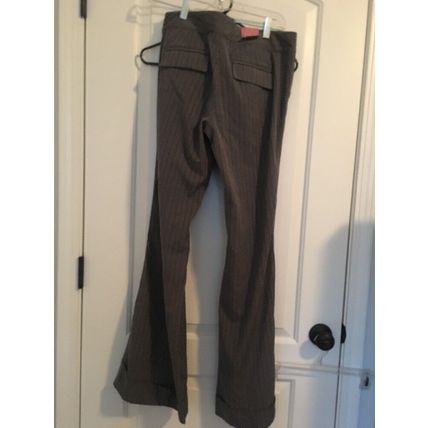 Old Navy Women's Gray Striped Dress Pants Slacks Size 8