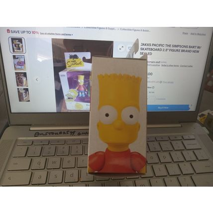 JAKKS PACIFIC THE SIMPSONS BART W/ SKATEBOARD 2.5" FIGURE BRAND NEW SEALED