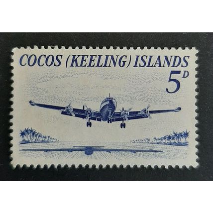 Cocos (Keeling) Islands: 1963 - Definitives - 5d Super Constellation - Used