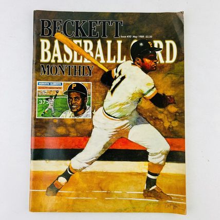 Beckett Baseball Monthly Issue 50 May 1989 Roberto Clemente Cover