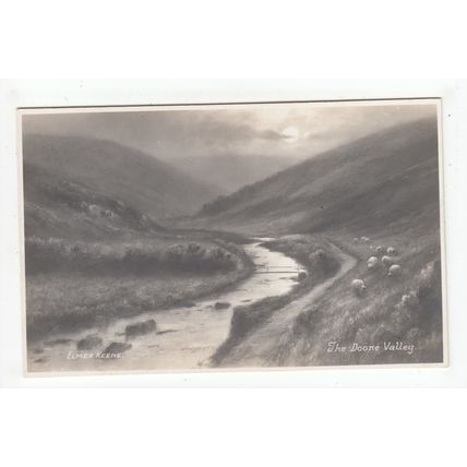 The Doone Valley Devon Elmer Keene Art Postcard Chic Series