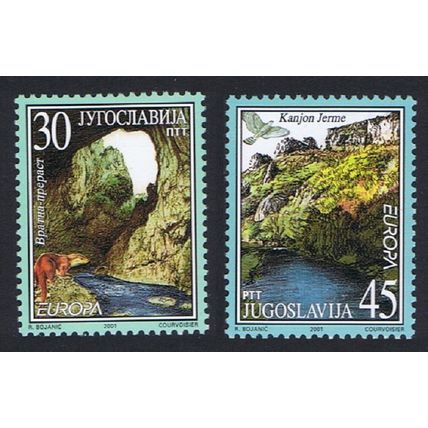 Yugoslavia Birds Water Resources Europa CEPT 2v 2001 MNH SG#3301-3302