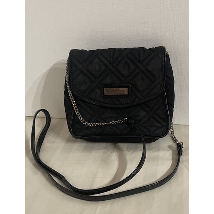 Vera Bradley Quilted Chain Strap Shoulder/ Crossbody Handbag Classic Black Purse