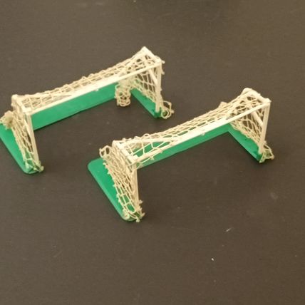 Subbuteo Tournament Goals #C154 Assembled In Referenced Box