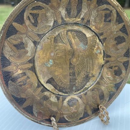Vintage 5.5” Collector/Decorative Egyptian Plate with Stand