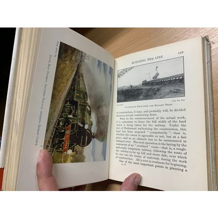 c1920s 1ST EDITION CECIL J ALLEN "RAILWAY BUILDING" TRAINS ILLUSTRATED BOOK (P4)