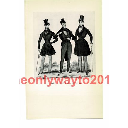 Young Gentleman 1834, Book Illustration (Print), 1934
