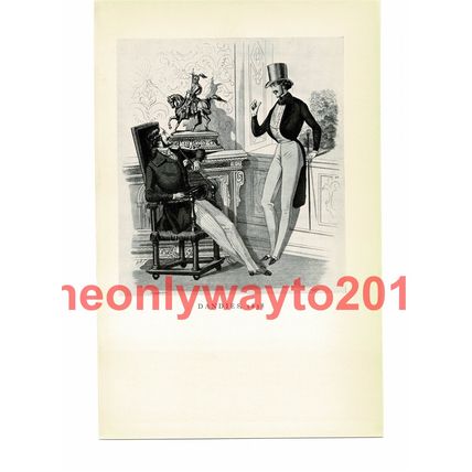Dandies 1838, Book Illustration (Print), 1934