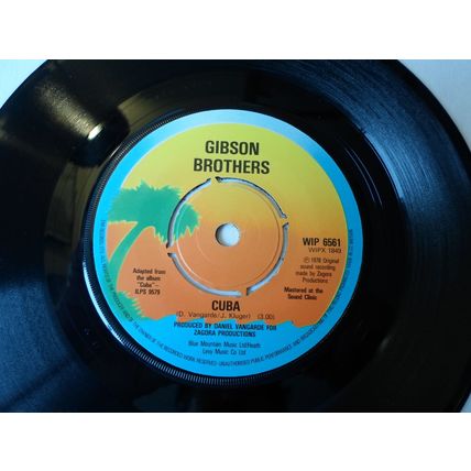 7" 1979 GIBSON BROTHERS .CUBA, WIP 6561 BETTER DO IT SALSA.NEAR MINT . MAGIC!!!