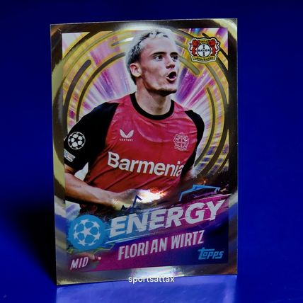 Florian Wirtz Energy TOPPS Sticker CL 2024/25 Leverkusen #524