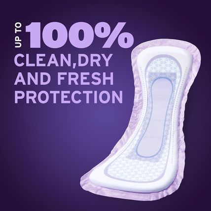 Poise Overnight Incontinence & Postpartum Pads for Bladder Leaks, 8 Drop Extra C