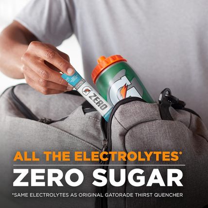 Gatorade G Zero Powder, Lemon Lime, 0.10Oz Packets, 10 Count (Pack of 12)