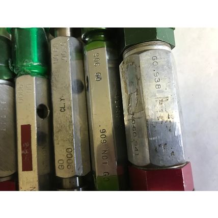 LOT PLUG GAGE GO NOGO .938,.941,906,909,9000,9050,916,918,EM