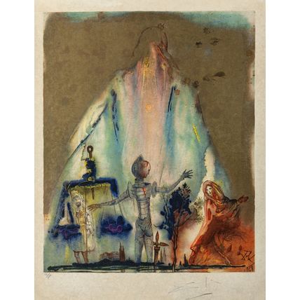 Salvador Dalí Three Plays by the Marquis de Sade 1969 Picture 26 Poster Canvas M