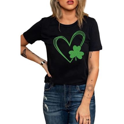 Black Clover Heart Shaped Graphic Tee