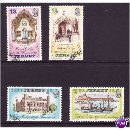 JERSEY 1977 VICTORIA COLLEGE SET 4 VALS FINE USED