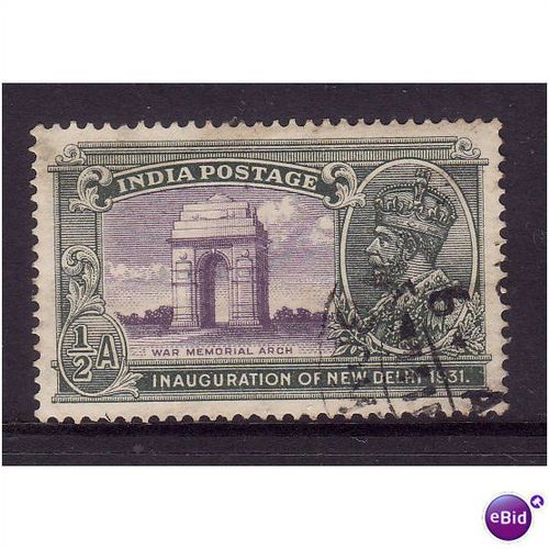 INDIA 1931 SG 227 1/2a NEW DELHI WAR MEMORIAL ARCH FINE USED