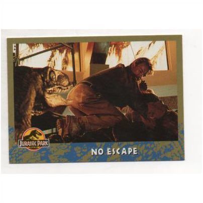 1993 Jurassic Park Universal City Studios Collector Card No.68 No Escape