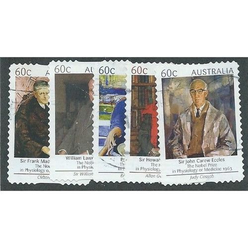 AUS 2012 SET ( S/A) 'NOBEL PRIZE WINNERS' (5v) FINE USED (EBID36-514)