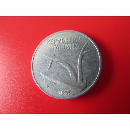 1955 ITALY TEN LIRE. O