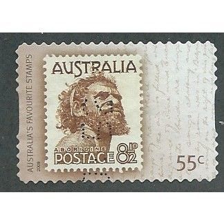 AUS 2009 55c(S/A) 'FAVOURITE STAMPS ' FINE USED (EBID37-223)