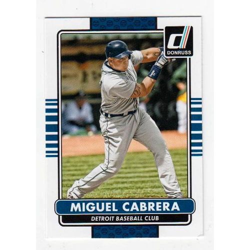 2015 Donruss Miguel Cabrera baseball card #87 - Tigers