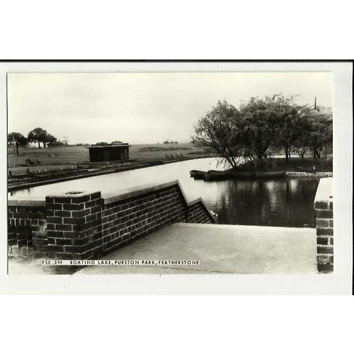Yorkshire FEATHERSTONE Boating Lake Postcard by Frith (FSE.39F)
