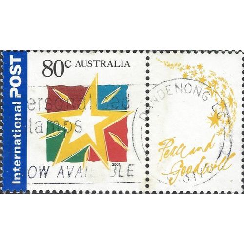 AUSTRALIA, CHRISTMAS, Guiding Star, blue 2001, 80c, #4
