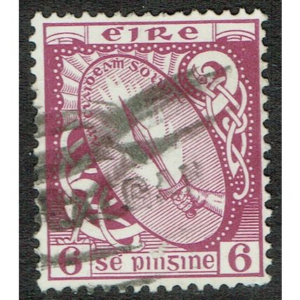 Ireland 1940 Definitive Issue 6d Claret SG119 GU