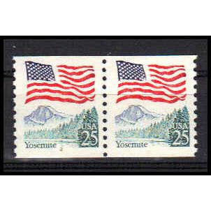 2280a 25c U.S. Flag Fine MNH CNP Left 2 PA1070