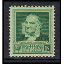 874 1c John Audubon Fine MNH KA3361