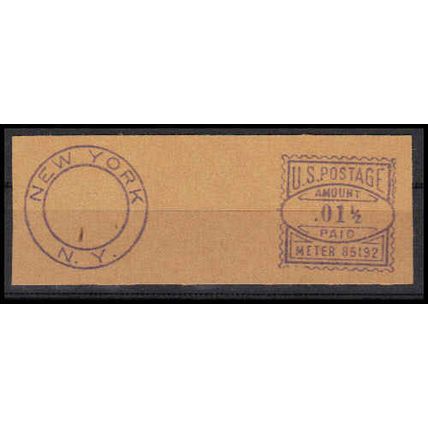 Used Revenue 1 1/2c Meter New York, NY. E1067