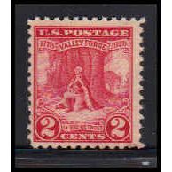 645 2c Valley Forge Barely Clears MNH O1291